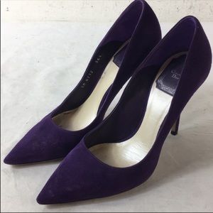 Christian Dior || authentic purple suede heels size 6.5
